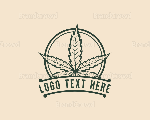 Cannabis Weed Leaf Logo