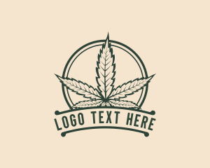 Cbd - Cannabis Weed Leaf logo design