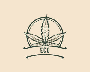 Cannabis Weed Leaf Logo