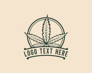 Plantation - Cannabis Weed Leaf logo design