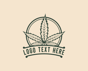 Cannabis Weed Leaf Logo