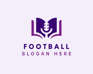 Book - Podcast Audio Book logo design