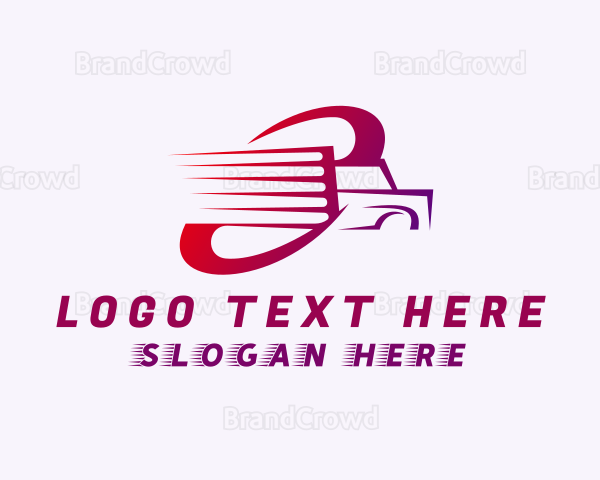 Fast Logistics Transport Logo