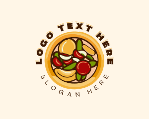 Cheese Vegetable Pizza Logo