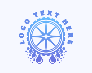 Car Wash - Water Tire Cleaning logo design