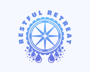 Water Tire Cleaning logo design