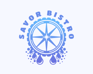 Auto Detailing - Water Tire Cleaning logo design
