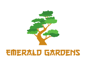 Bonsai Tree Gardening  logo design