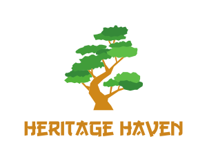 Ancestry - Bonsai Tree Gardening logo design