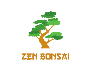 Bonsai - Bonsai Tree Gardening logo design