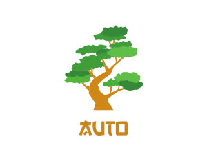 Karate - Bonsai Tree Gardening logo design