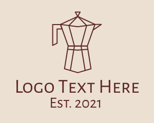 Hot Coffee - Minimalist Coffee Carafe logo design