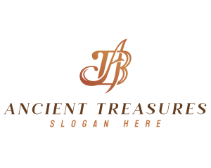 Luxury Monogram Letter AB logo design