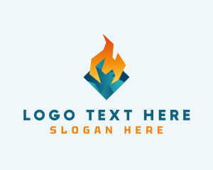 Cool - Hot & Cold Temperature logo design