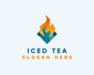 Hot & Cold Temperature logo design