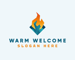 Hot & Cold Temperature logo design