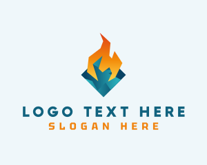 Hot & Cold Temperature Logo