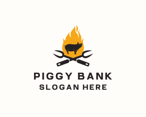 Pig Grill Restaurant logo design