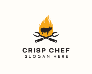 Pig Grill Restaurant logo design