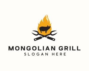 Pig Grill Restaurant logo design