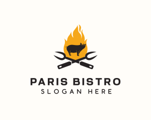 Pig Grill Restaurant logo design