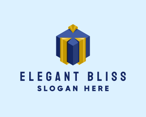 Christmas - Modern Gift Box logo design