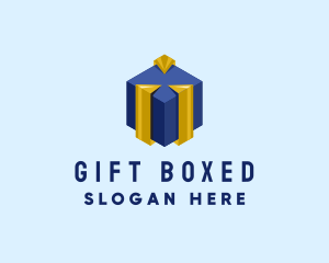 Modern Gift Box logo design