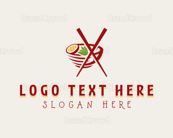 Asian Noodle Culinary Logo