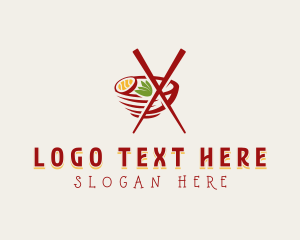 Bowl - Asian Noodle Culinary logo design