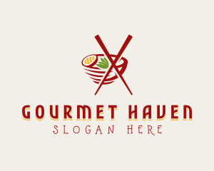 Asian Noodle Culinary logo design