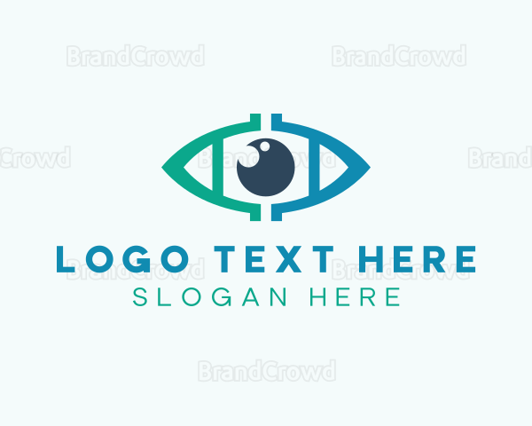 Eye Surveillance Letter A Logo