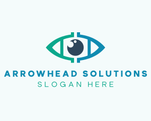 Eye Surveillance Letter A logo design