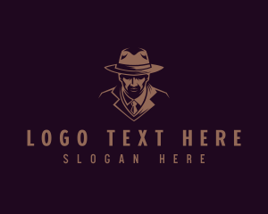 Homburg Hat - Detective Inspector Investigator logo design