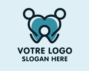 Pediatrician - Orthodontist Tooth Clinic logo design