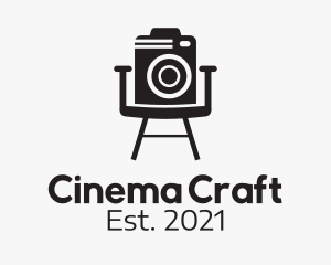 Filmmaking - Director Camera Chair logo design