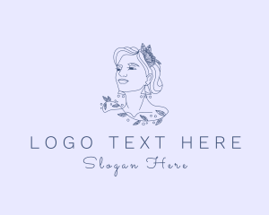 Facial Care - Luxe Beautiful Woman logo design