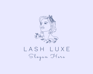 Luxe Beautiful Woman logo design