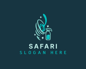 Spray Bottle - Cleaning Sanitation Housekeeping logo design