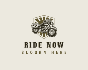 Motorcycle Rider Motorbike logo design