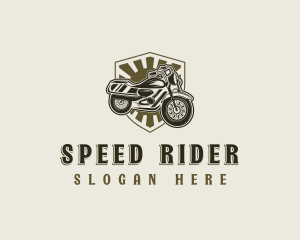 Motorbike - Motorcycle Rider Motorbike logo design