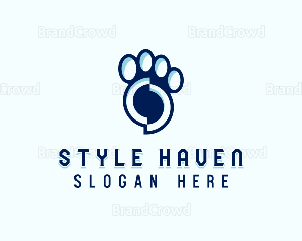 Veterinarian Pet Grooming Logo