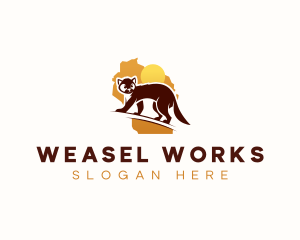 Weasel - Wisconsin American Marten logo design