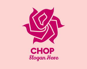 Pink Rose Petals  Logo