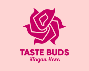 Pink Rose Petals  logo design