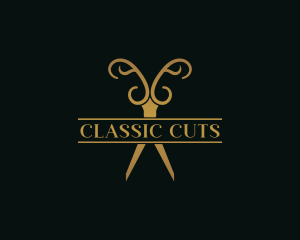 Styling Barber Scissors  logo design