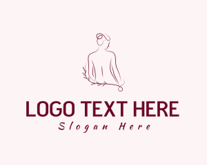 Woman - Natural Nude Beauty logo design