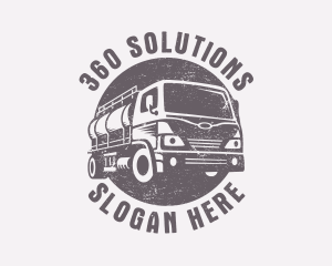 Fuel Truck Transportation logo design