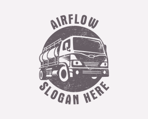 Fuel Truck Transportation logo design