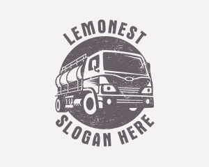 Driver - Fuel Truck Transportation logo design