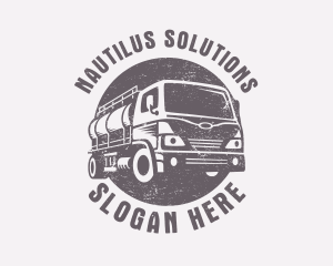 Fuel Truck Transportation logo design